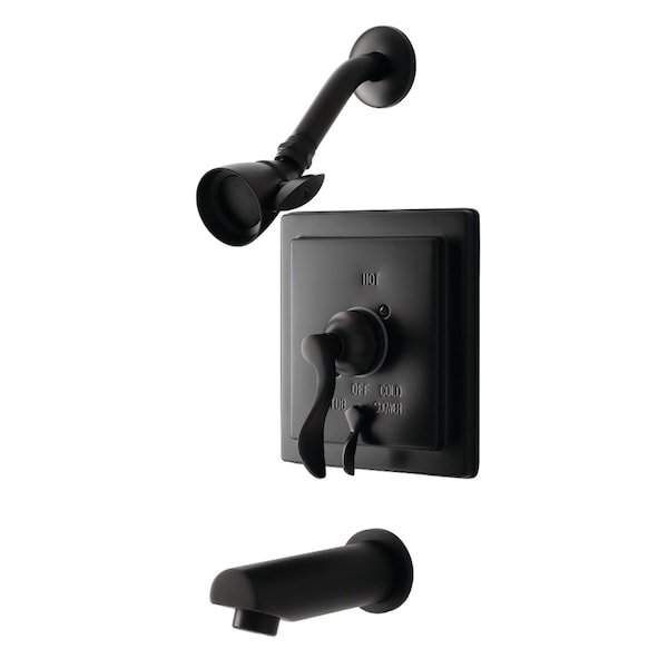 Tub and Shower Faucet, 3, Wall Mount, Oil Rubbed Bronze